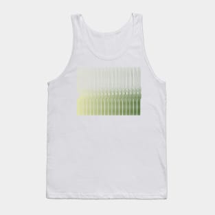 Boho green nature paint stripes pattern Tank Top